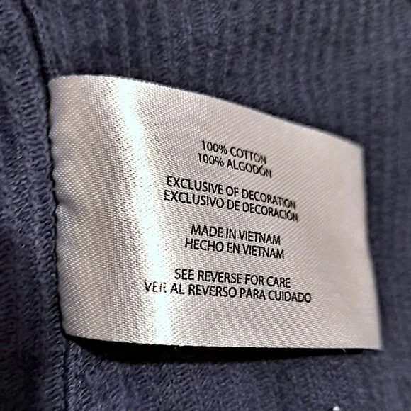 Gap Shirt Mens Size L Eclipse Blue Corduroy Button Up Long Sleeve - Picture 6 of 6